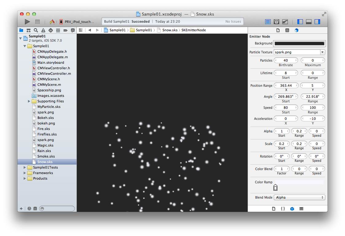 [iOS 7] Sprite Kit のパーティクルを使ってみた | DevelopersIO