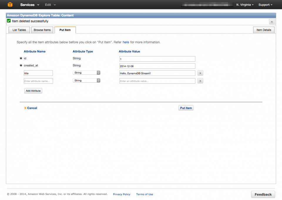 AWS Lambda と Amazon DynamoDB Streams を連係する | DevelopersIO