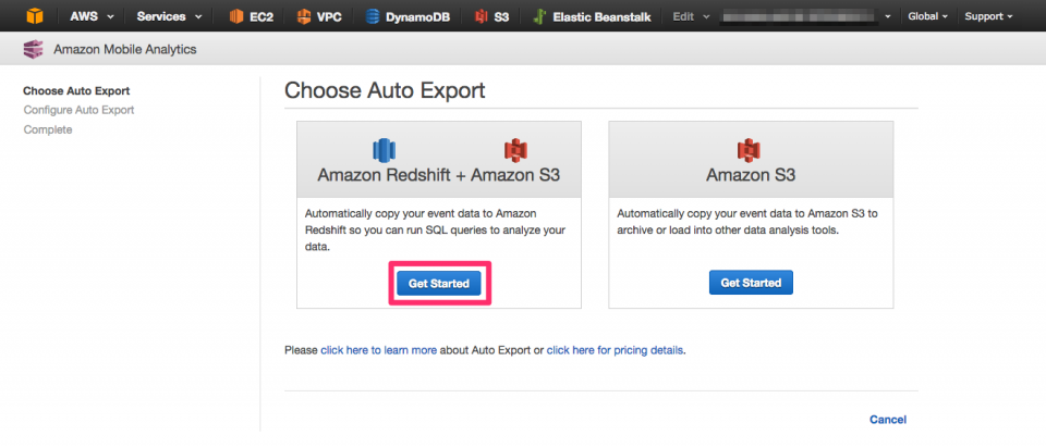 Amazon Mobile Analytics が Redshift への自動エクスポートに対応しました！ | DevelopersIO