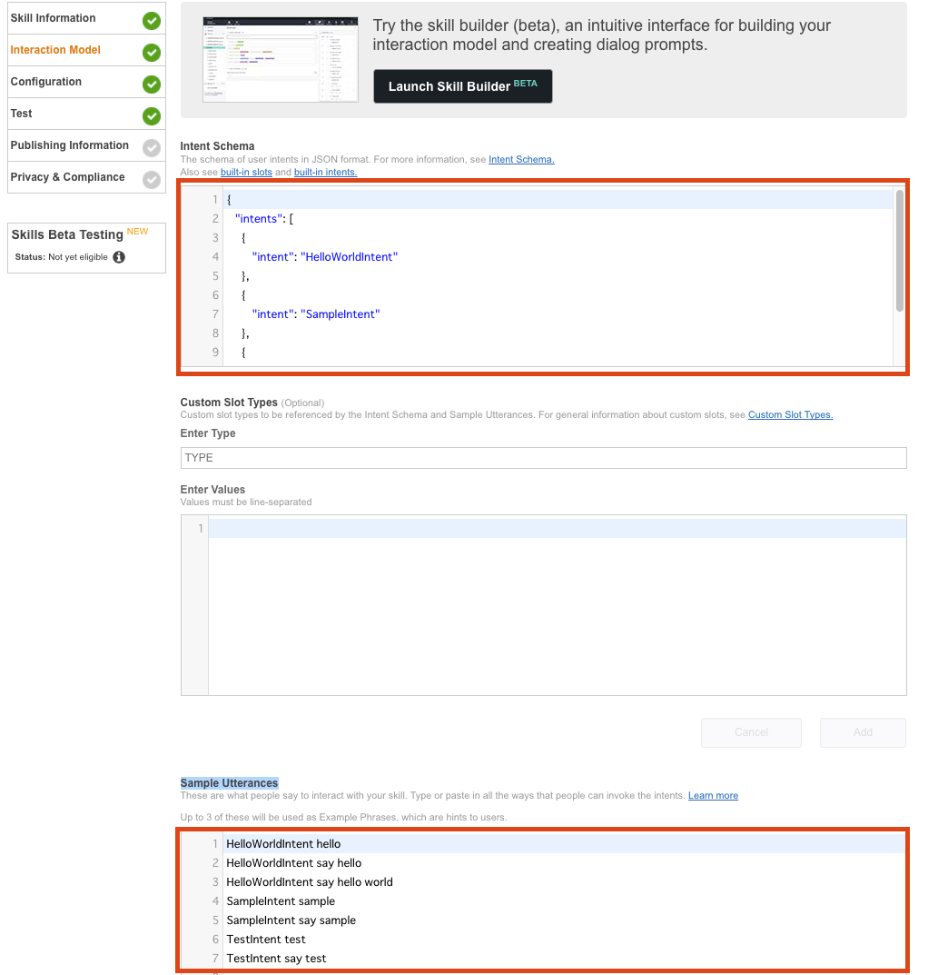 Amazon AlexaのCustom SkillのサンプルをService Simulatorで試してみる | DevelopersIO