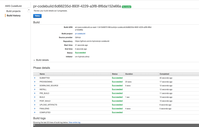 CodeBuild で GitHub の pull request をビルドできるようになりました | DevelopersIO