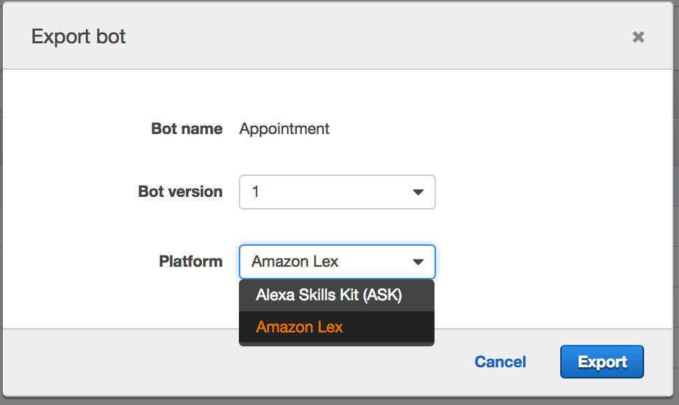 [新機能] Amazon Lex スキーマ Import/Export | DevelopersIO