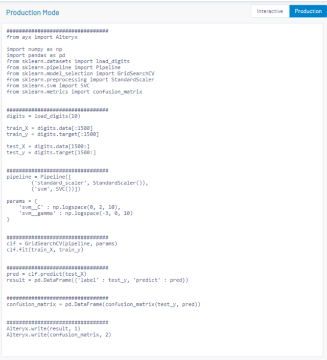 Alteryx 2019.1新機能 : PythonツールのProductionモード | DevelopersIO