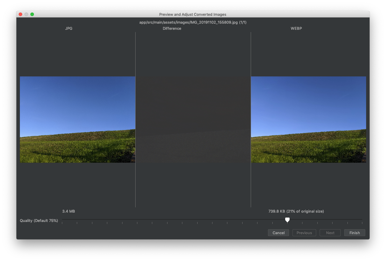 [Android] アプリ容量削減のため画像ファイルをWebP(ウェッピー)変換してみた | DevelopersIO