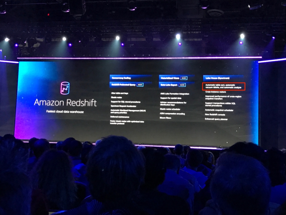 【アップデート】Amazon Redshift の新機能「Auto Vacuum & Auto Sort」バックグラウンドでVacuumが自動