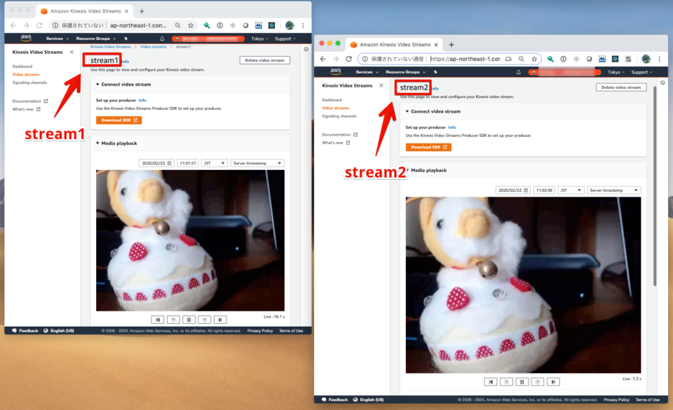 【小ネタ】GStreamerのtee及び、queueを使って、Kinesis Video Streamsの複数のストリームに同時送信してみまし