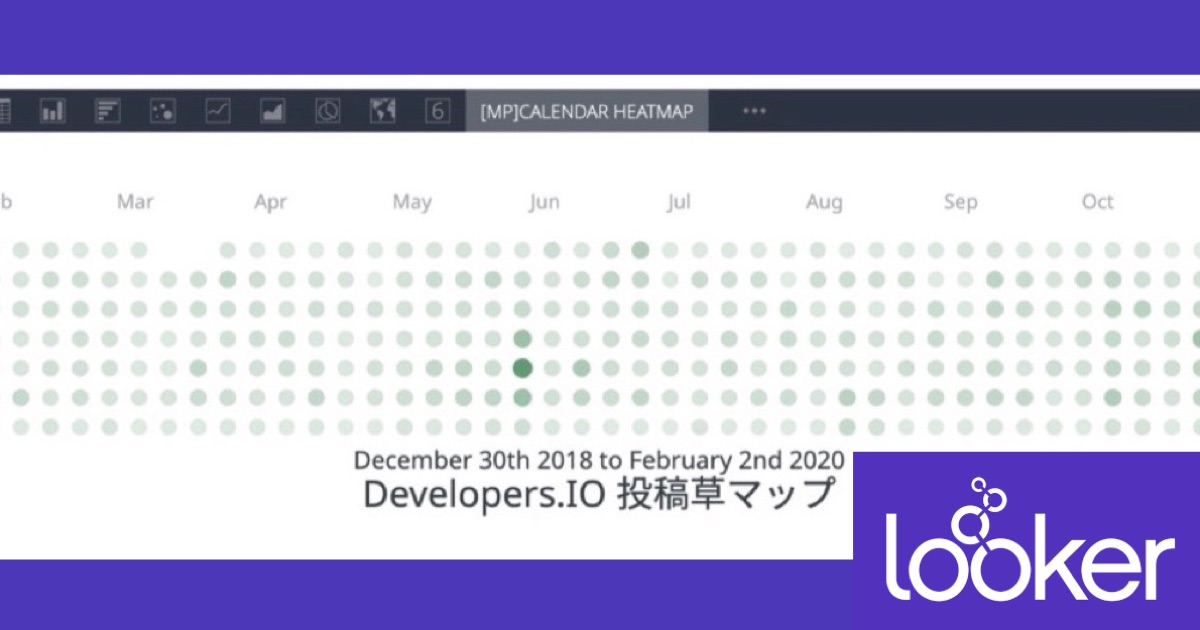 Lookerの可視化(Vizualization)で何が出来るか確認してみる – カレンダーヒートマップ(Calendar Heatmap)編 #looker