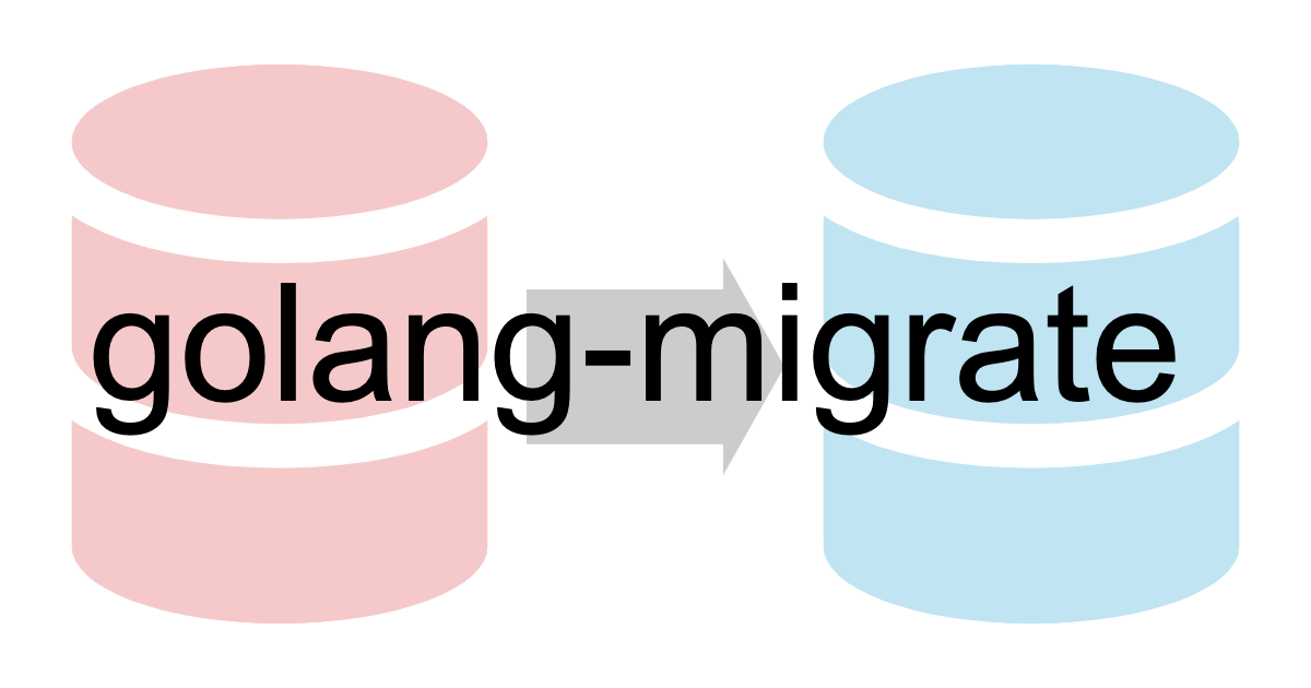 golang-migrateでDBマイグレーション