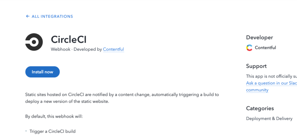 Contentful CircleCI