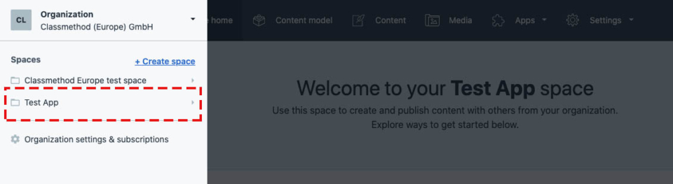 Contentful Screenshot