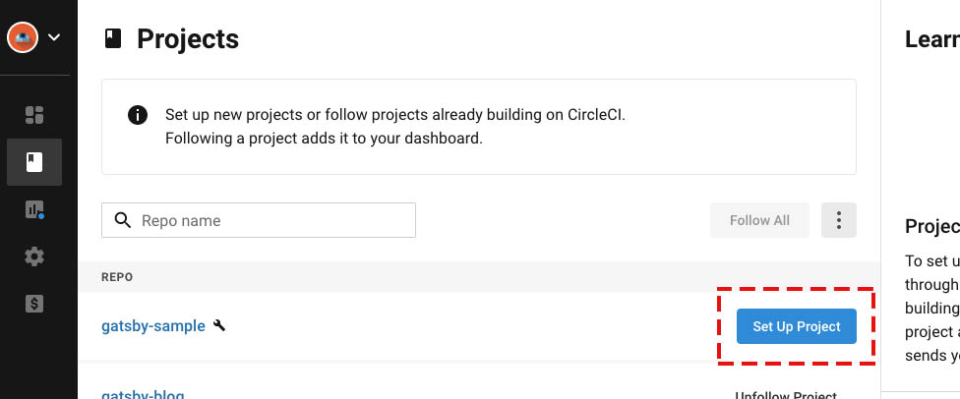 CircleCI Screenshot