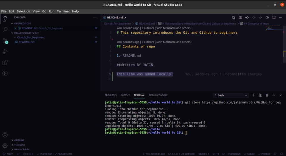 Hello World with Git | DevelopersIO