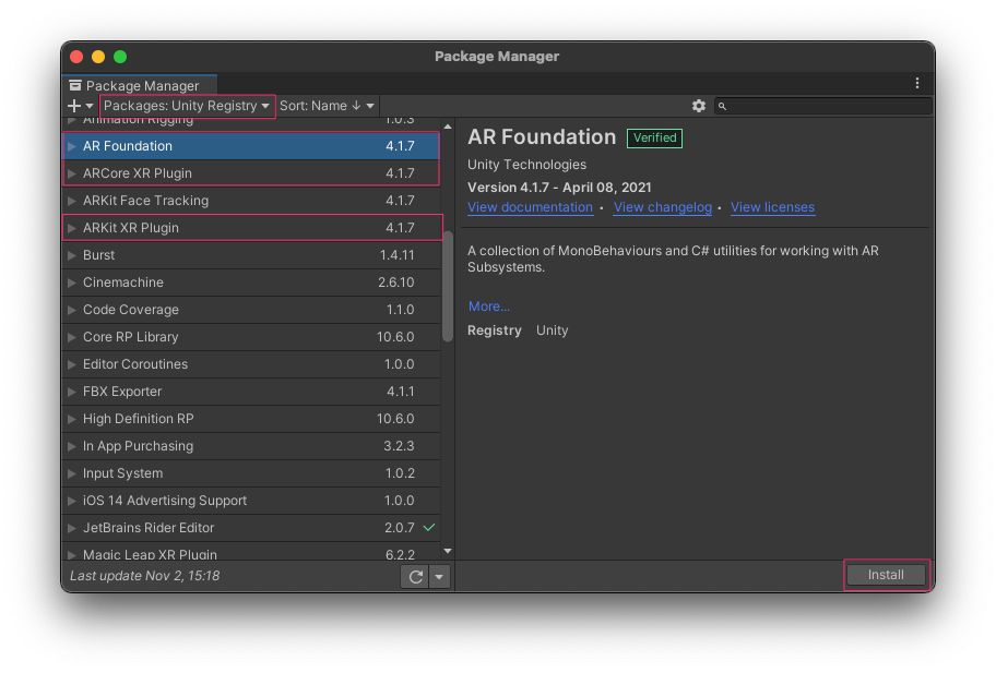 Unity AR入門 平面検出して仮想空間にボールを置いてみた | DevelopersIO