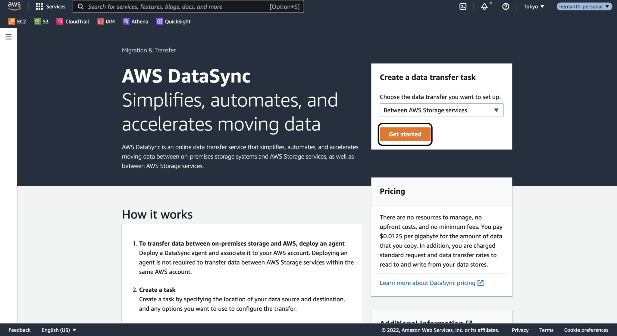 Copy files between buckets in S3 using AWS DataSync DevelopersIO