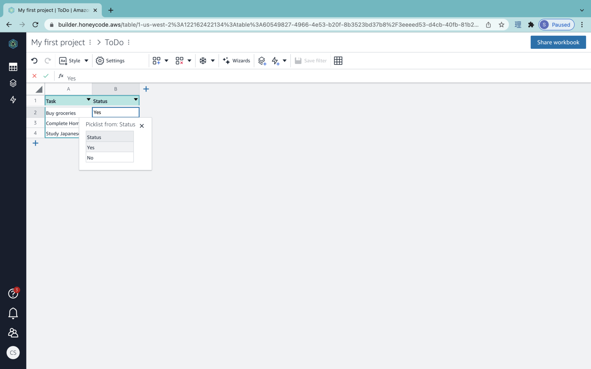 Make a simple ToDo application with AWS Honeycode | DevelopersIO