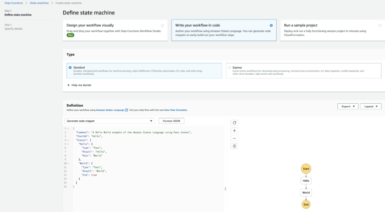 Create A Serverless Workflow Using AWS Step Functions And AWS Lambda ...