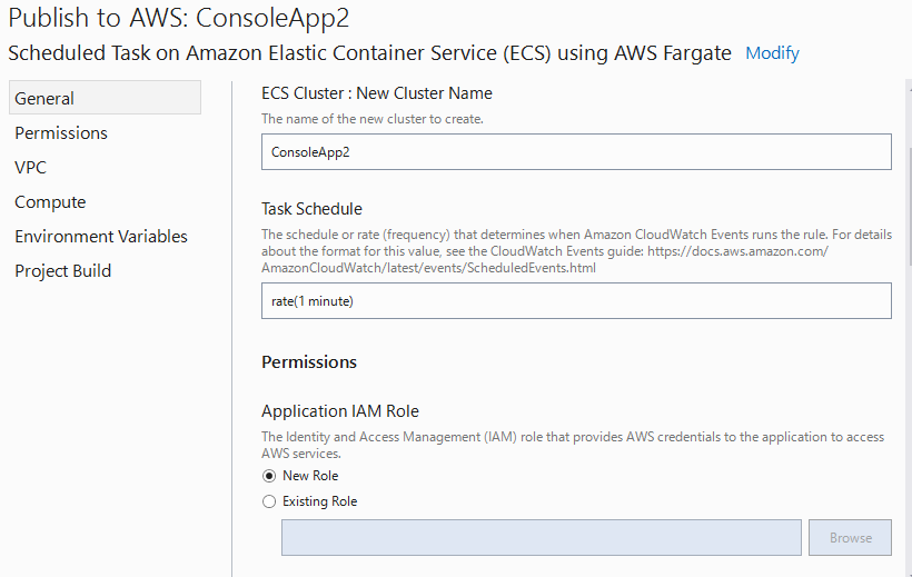 AWS Toolkit for Visual Studio の「Publish to AWS」が刷新され、スケジュール実行されるコンソール ...