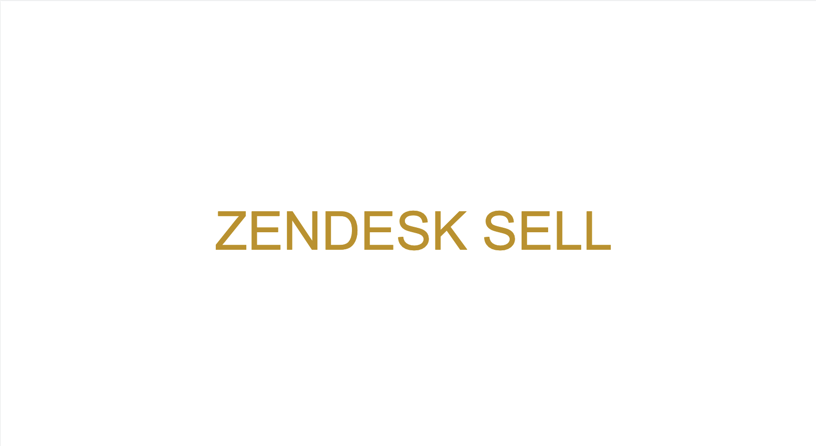 Main Terminologies in Zendesk Sell