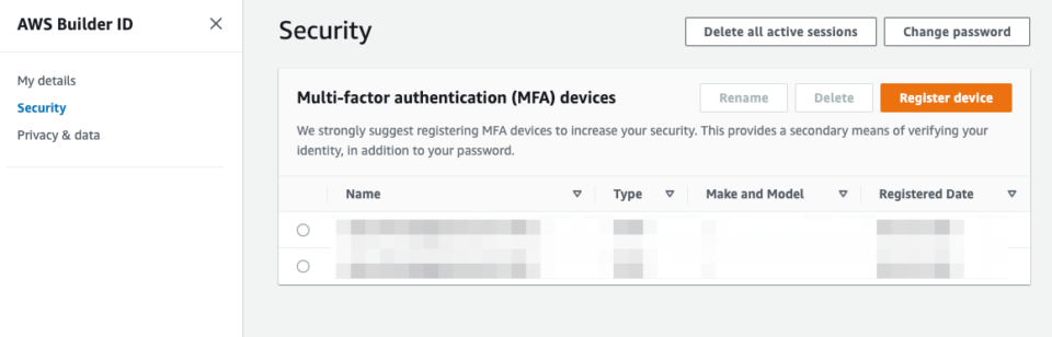 AWS Builder ID でも MFA を有効化する | DevelopersIO