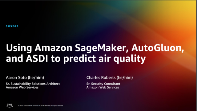 [レポート] SageMaker と Autogluon と ASDI オープンデータを使用して大気汚染を予測するワークショップに参加しました ...