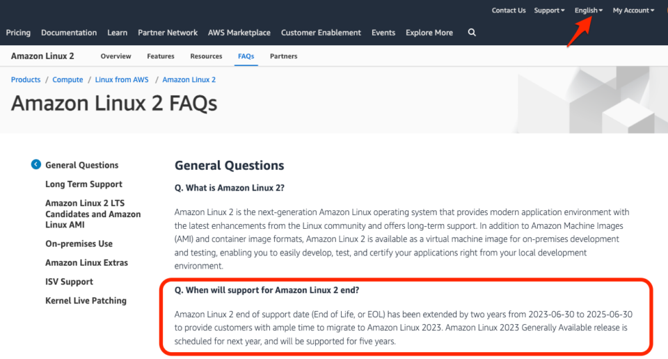 Amazon linux 2 2025 6 developersio