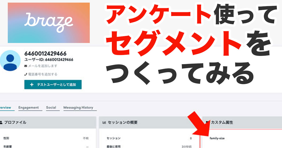 Brazeでアンケートを取って回答者のセグメントを作る！