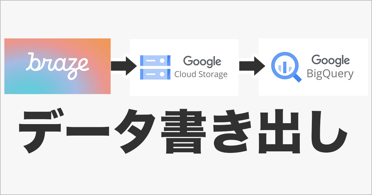 Braze➡︎GCS➡︎BigQueryを連携してみた