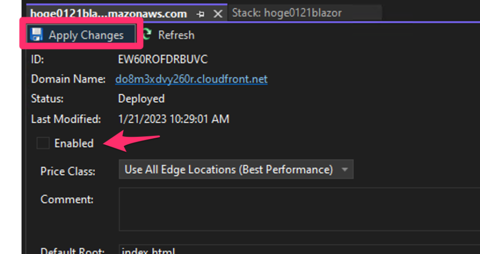 AWS Toolkit for Visual Studio で Blazor WebAssembly をデプロイした CloudFront ...