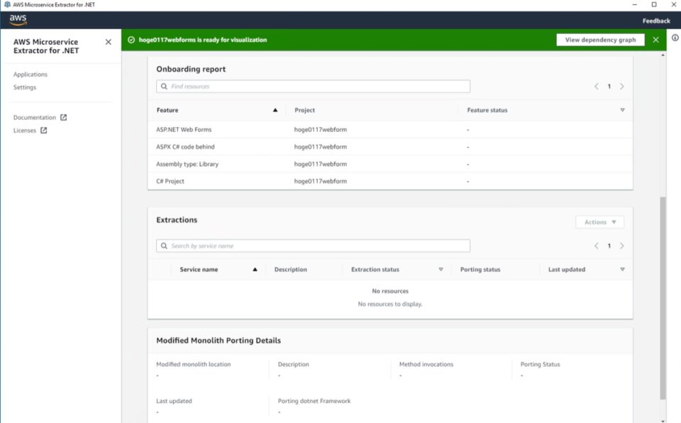 [アップデート] AWS Microservice Extractor for .NET の抽出機能のサポートされるプロジェクトタイプで ...