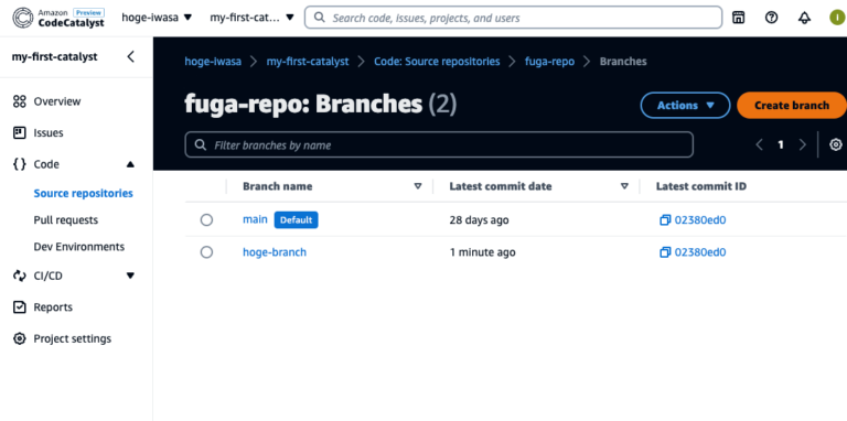 Amazon CodeCatalyst を AWS CLI で操作してみた | DevelopersIO
