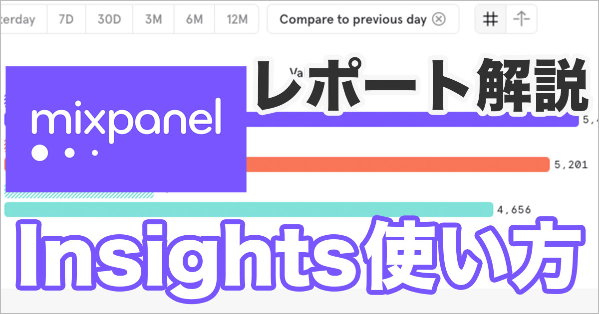 Mixpanelのレポート使い方！インサイト分析の見方を解説！