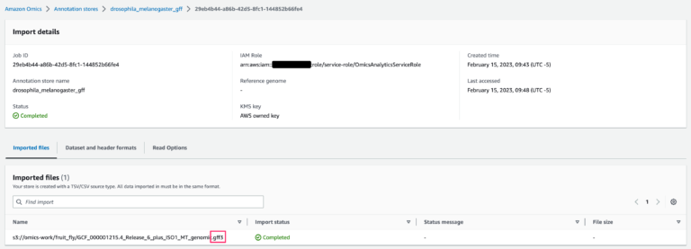 Amazon Omics Analytics へ GFF ファイルをインポートする前に拡張子を確認しましょう | DevelopersIO