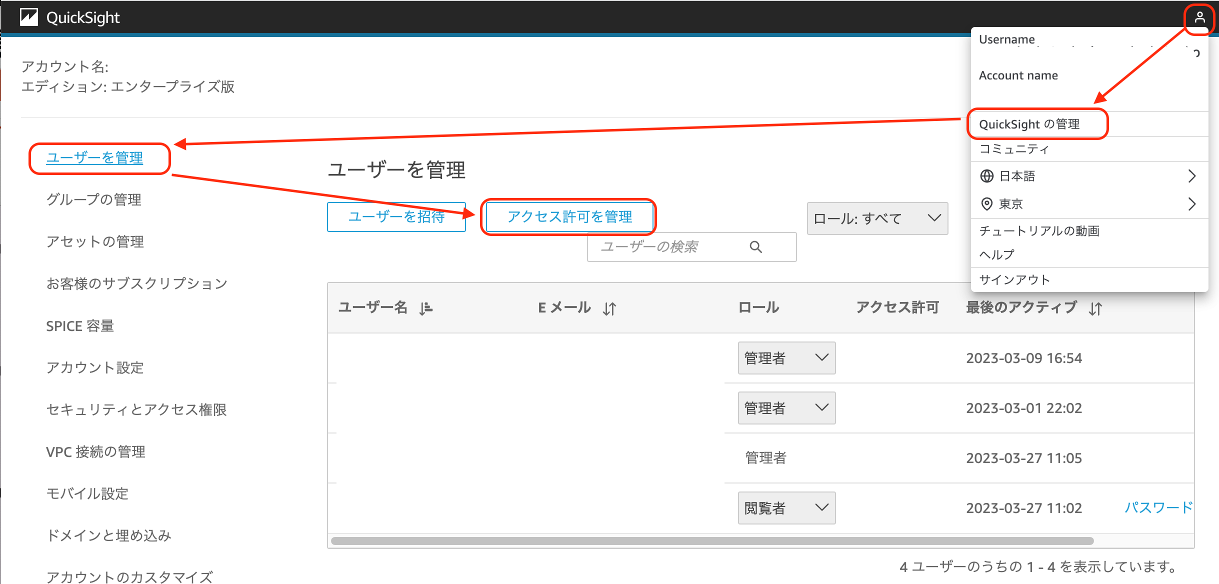 Amazon QuickSight のカスタムアクセス制限の設定方法 DevelopersIO
