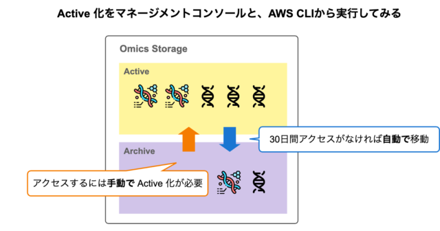 Amazon Omics Storage ストレージクラス Archive から Active へ変更する方法2選 | DevelopersIO