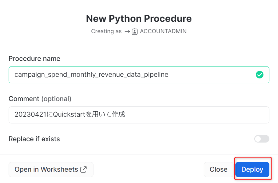 Python Worksheetsで開発した処理をそのままStored Procedureにしてみた #SnowflakeDB ...