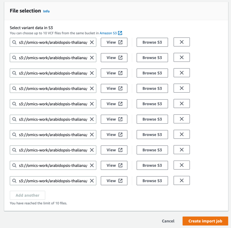 Amazon Omics Analytics の Variant Store へファイルの一括インポートができるようになりました ...