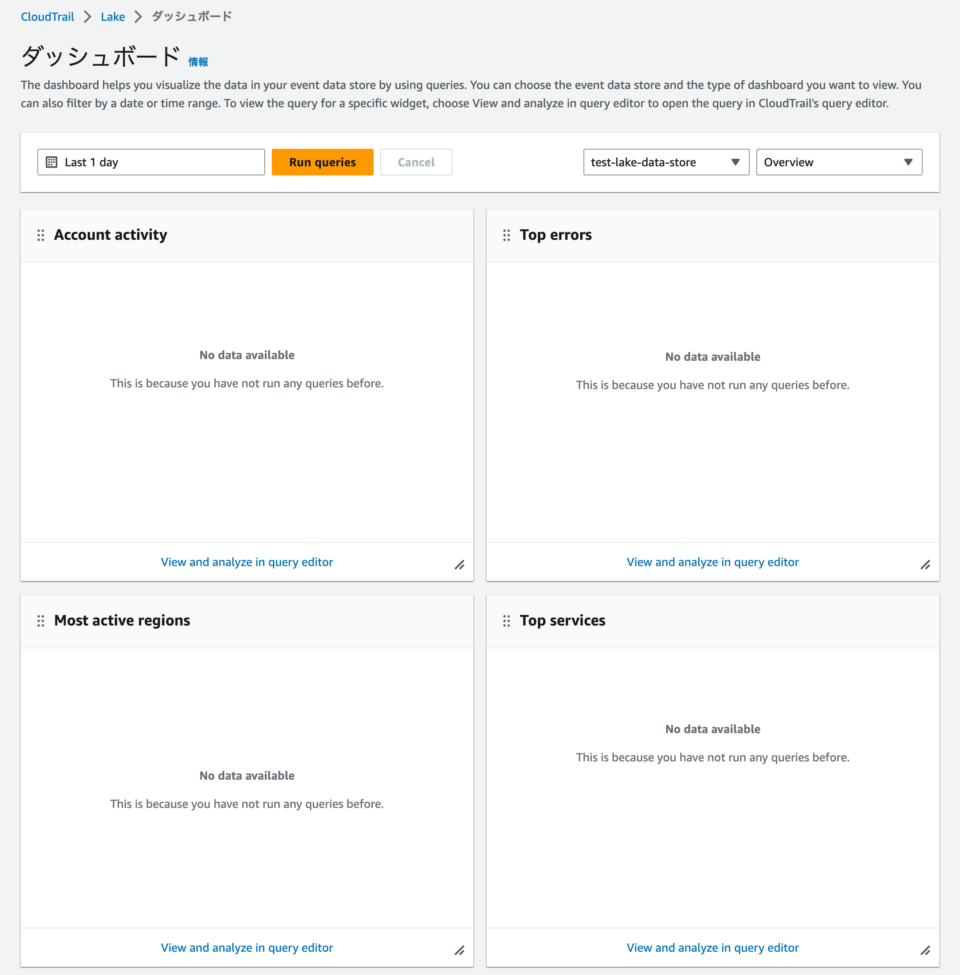 [アップデート] AWS CloudTrail Lake にダッシュボード機能が追加されました | DevelopersIO