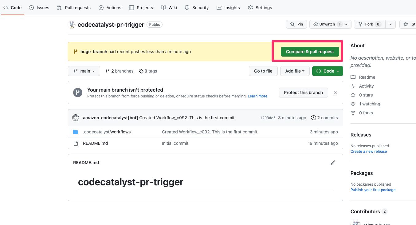 [アップデート] Amazon CodeCatalyst のワークフローが GitHub プルリクエストイベントでトリガー出来るようになりまし ...