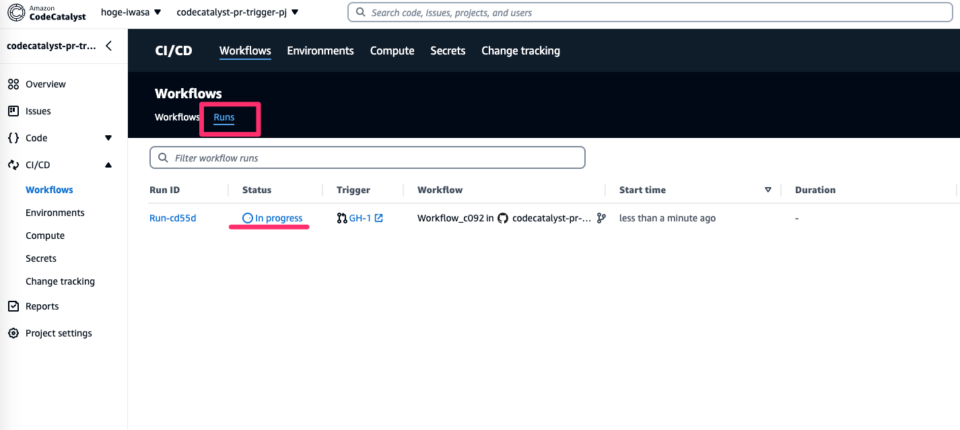 [アップデート] Amazon CodeCatalyst のワークフローが GitHub プルリクエストイベントでトリガー出来るようになりまし ...