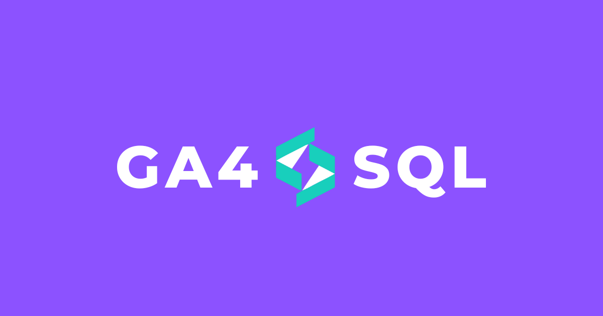 BigQuery ExportしたGA4のデータに対するクエリをGUI操作で簡単に生成できる「GA4 SQL」を試してみた