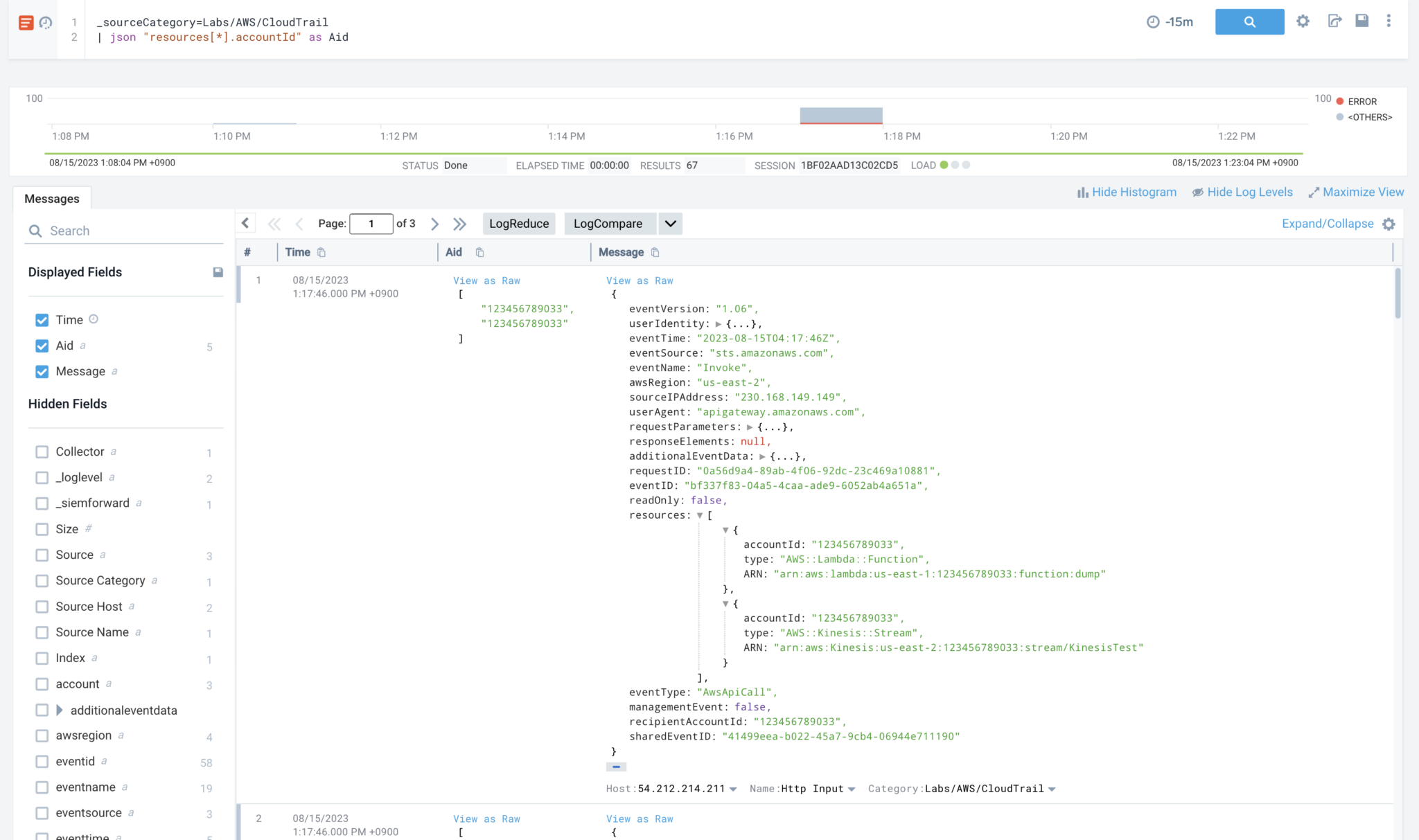 I tried hands-on some of the parse operators of Sumo Logic | DevelopersIO
