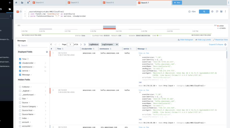 I tried hands-on some of the parse operators of Sumo Logic | DevelopersIO
