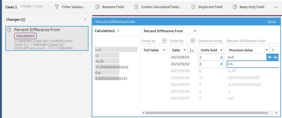 Multirow calculations using Tableau Prep Builder | DevelopersIO