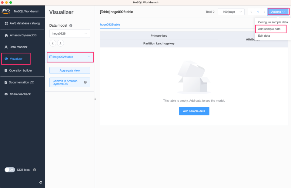 [アップデート] NoSQL Workbench for Amazon DynamoDB にカスタムモデル向けのサンプルデータ作成機能が追加さ ...
