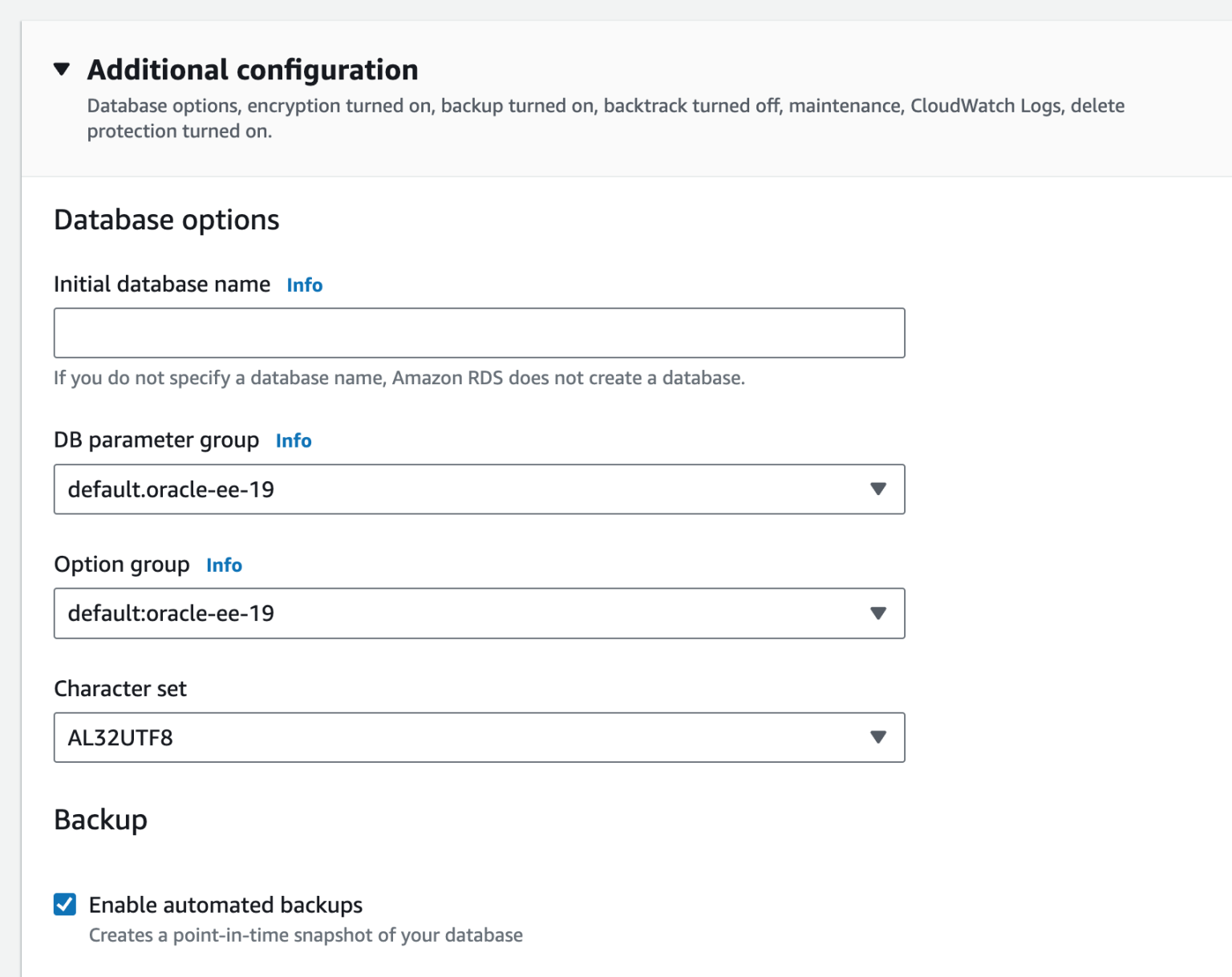 RDS for Oracle 의 National Character Set 설정하기 DevelopersIO