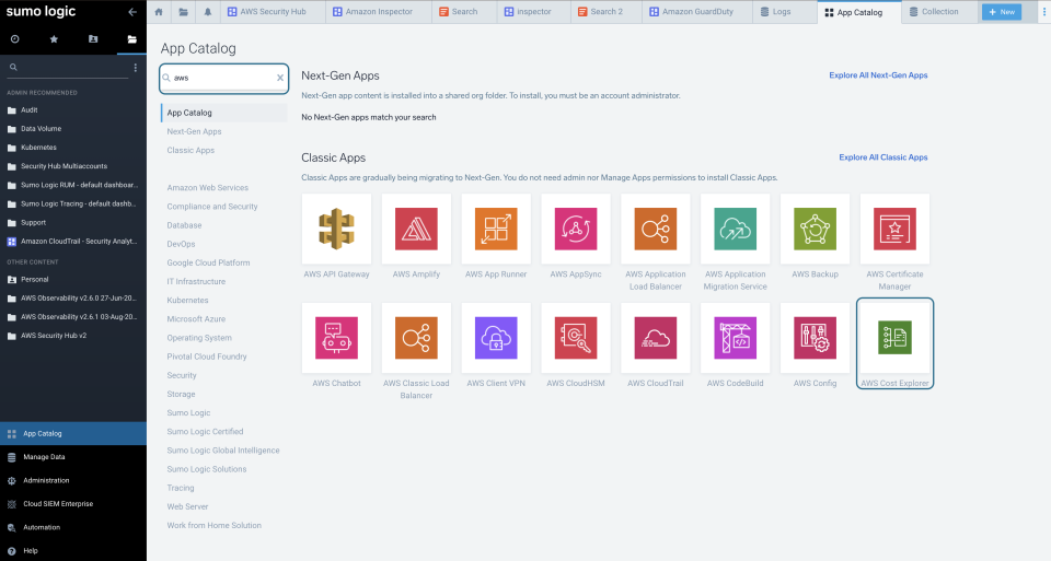 Sending AWS Cost Explorer Logs to Sumo Logic | DevelopersIO