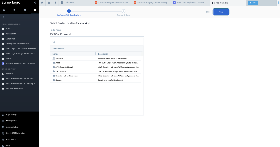 Sending AWS Cost Explorer Logs to Sumo Logic | DevelopersIO