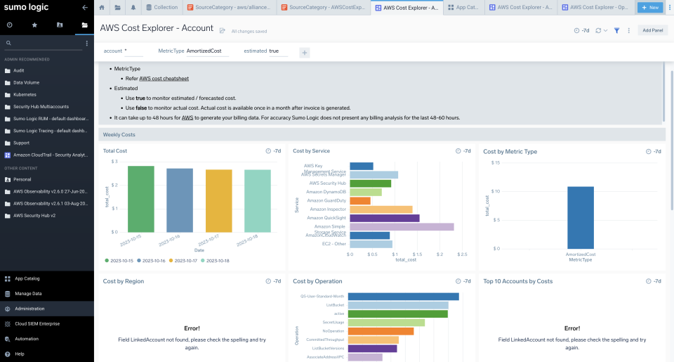 Sending AWS Cost Explorer Logs to Sumo Logic | DevelopersIO