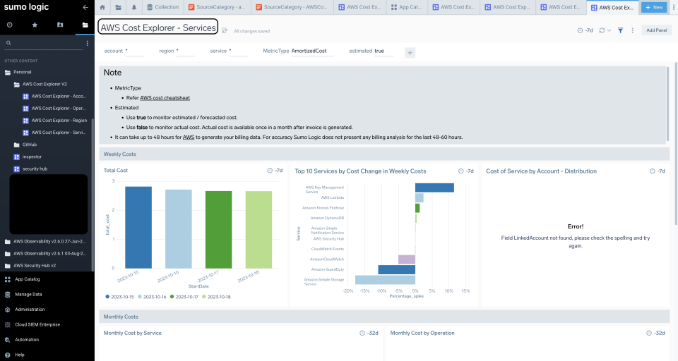 Sending AWS Cost Explorer Logs to Sumo Logic | DevelopersIO