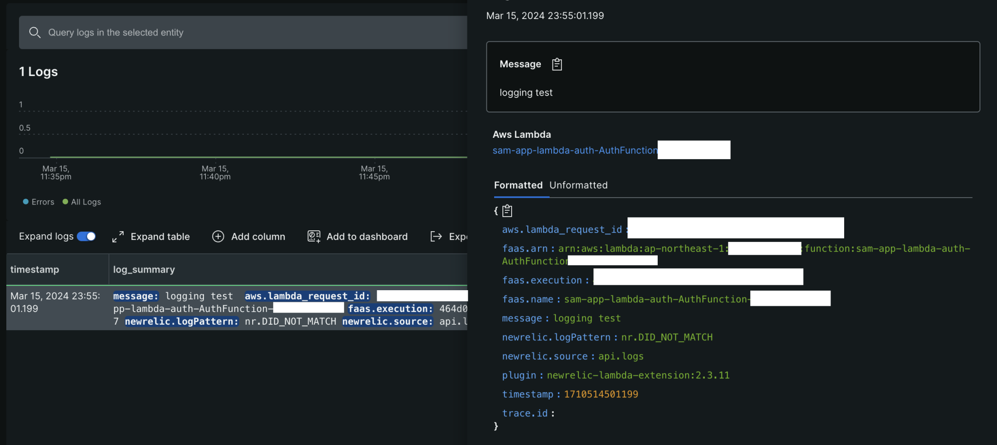 AWS SAMで定義されたLambda関数をNew Relicでモニタリングできるように設定してみました | DevelopersIO